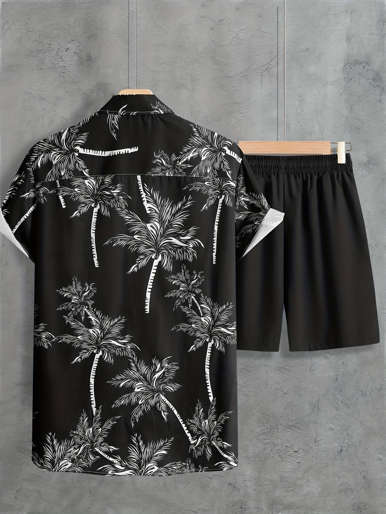 Hawaiian shirt and shorts