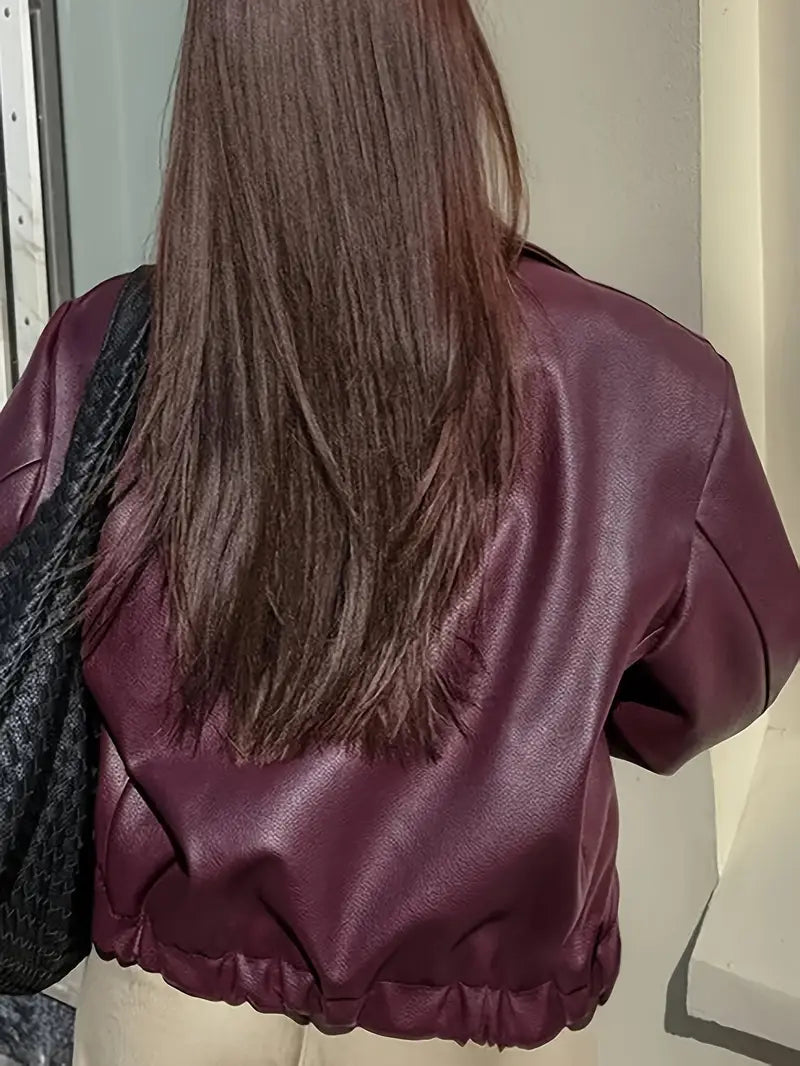 women's leather jacket