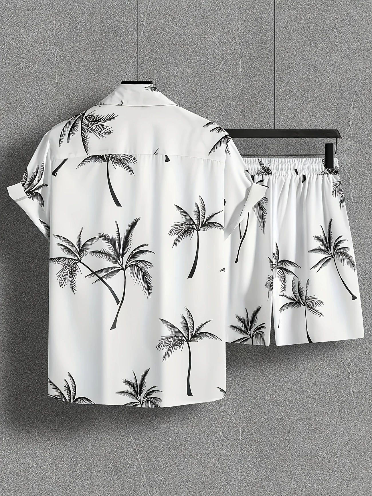 Hawaiian shirt and shorts