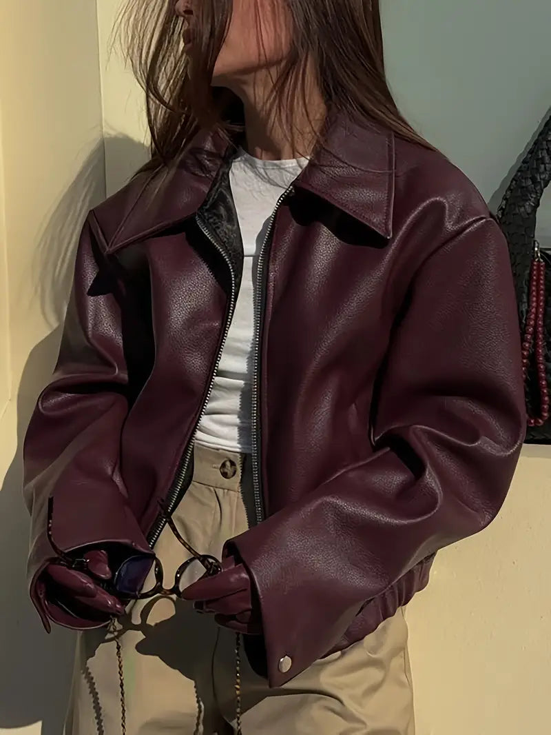 women's leather jacket