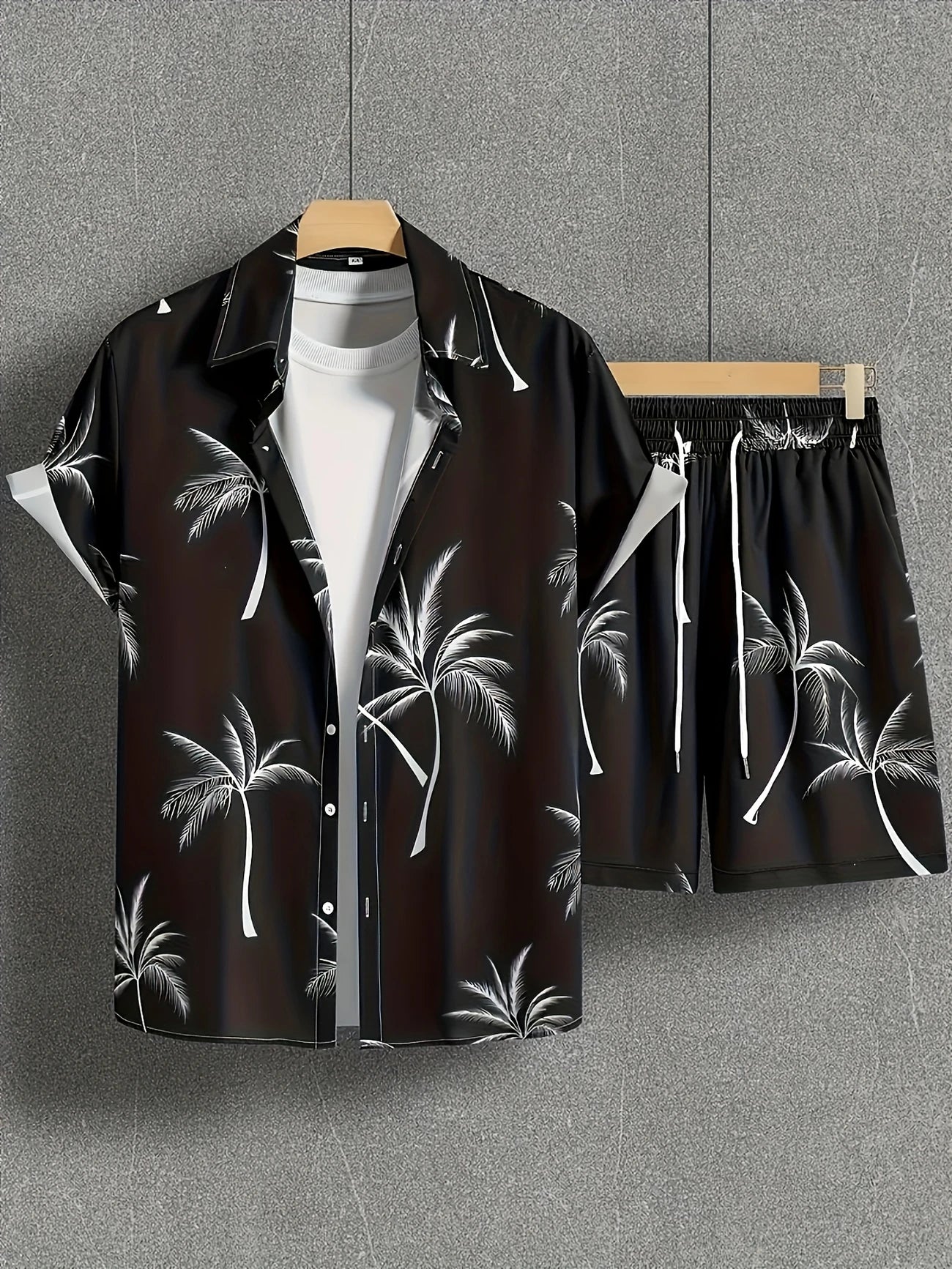 Hawaiian shirt and shorts