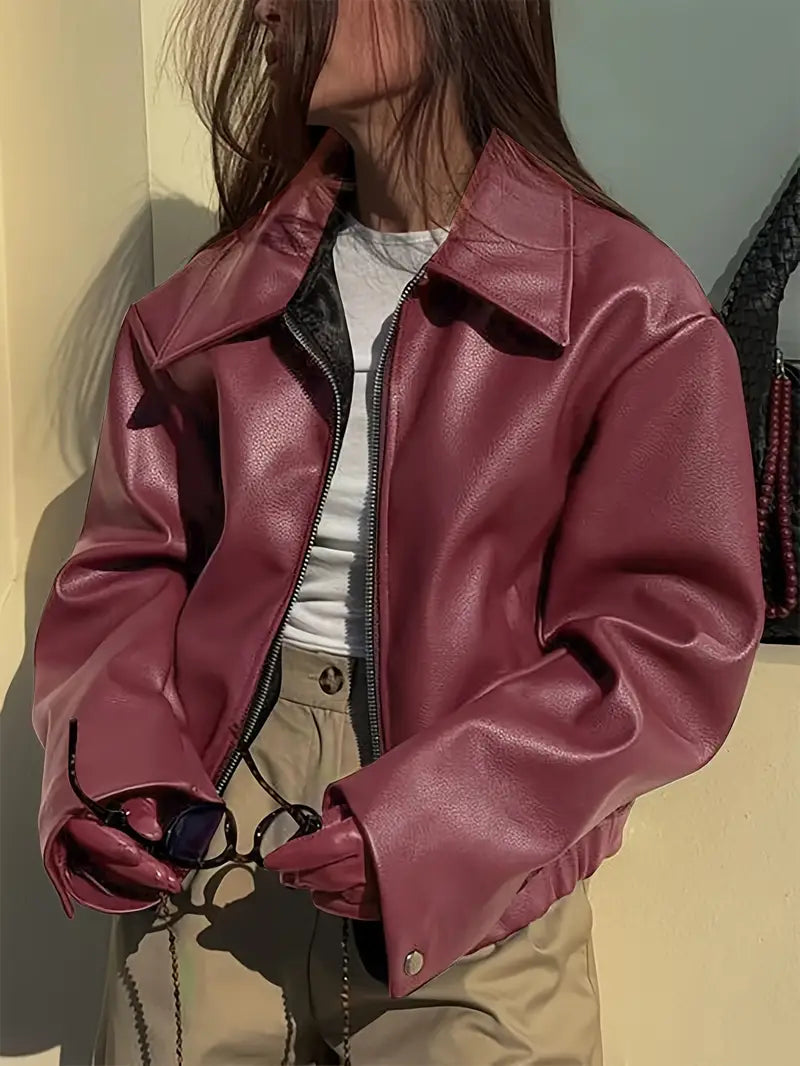 women's leather jacket