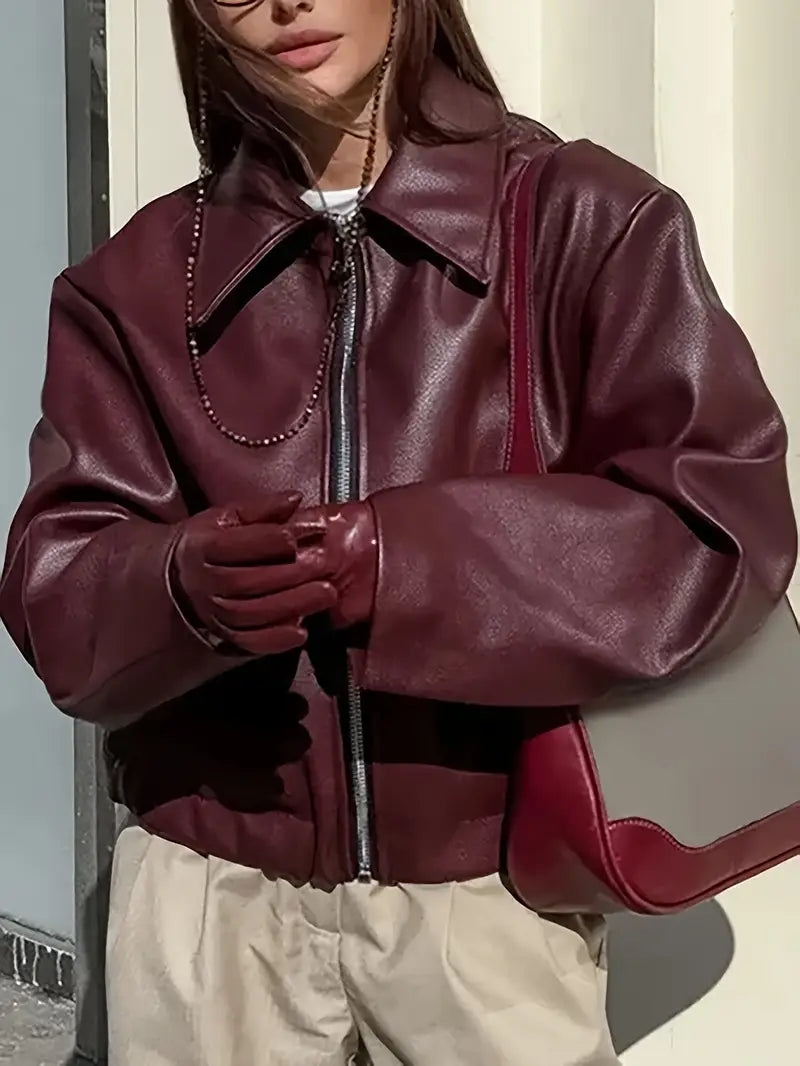 women's leather jacket