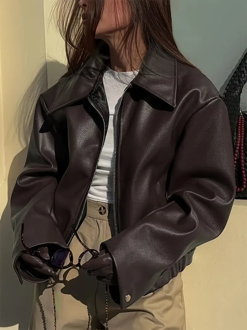 women's leather jacket