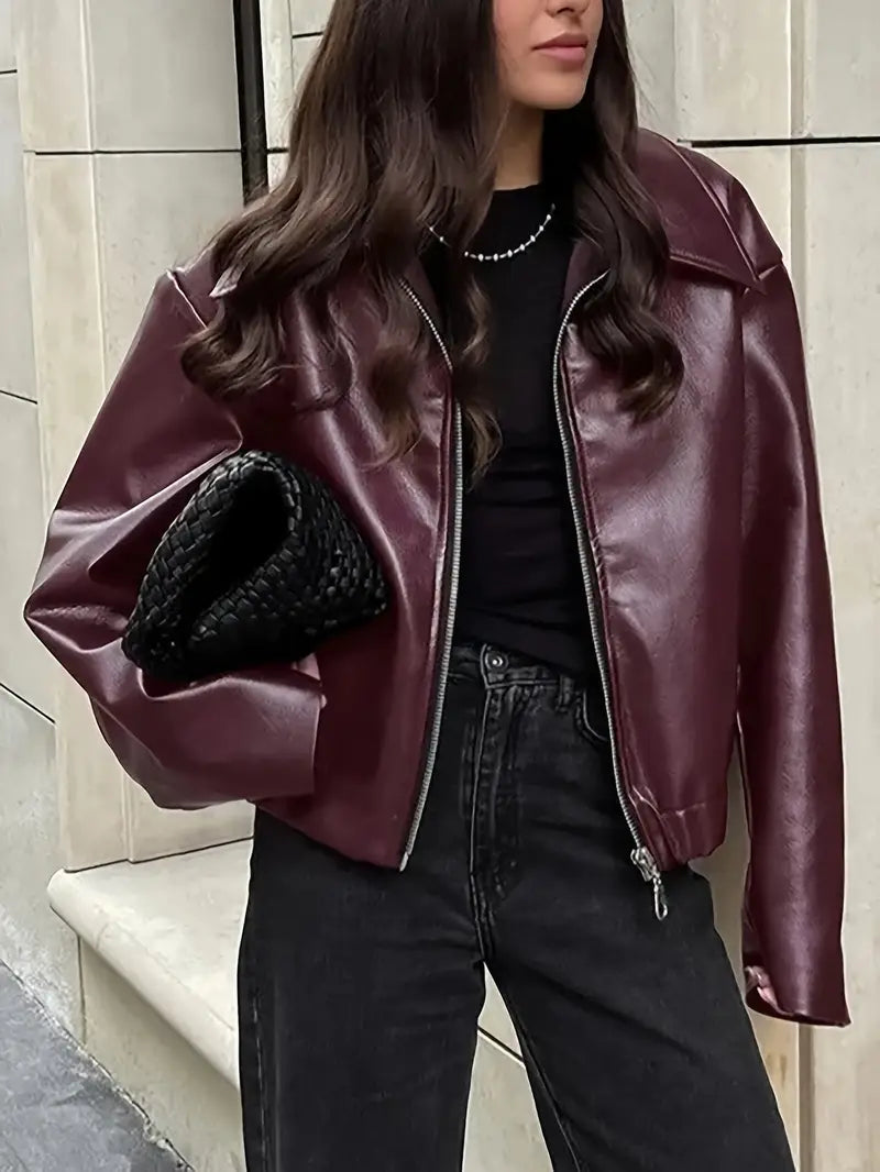 women's leather jacket