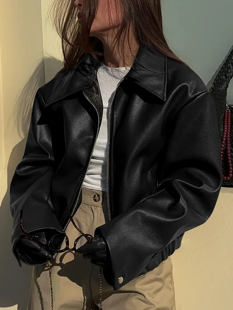 women's leather jacket