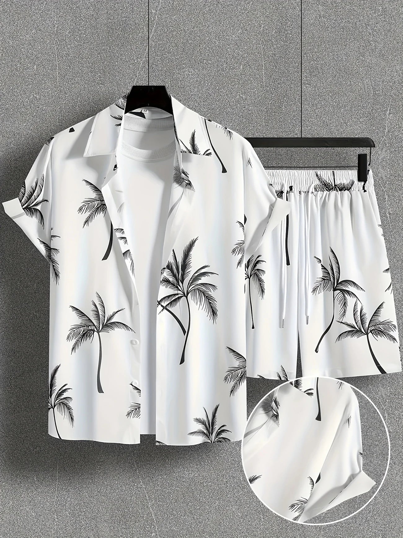 Hawaiian shirt and shorts