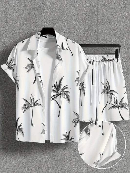 Hawaiian shirt and shorts