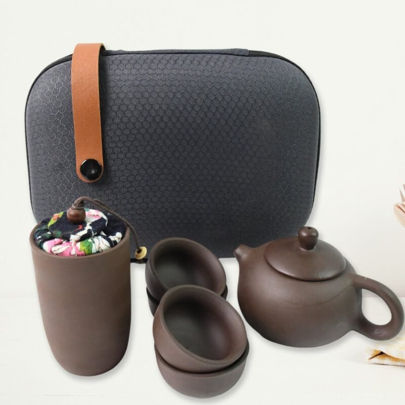 01_be83fa07-516c-4820-a9f9-c25aec83b36c.jpg Portable Kung Fu Tea Set � Complete 6-Piece Travel Kit for Tea Lovers
