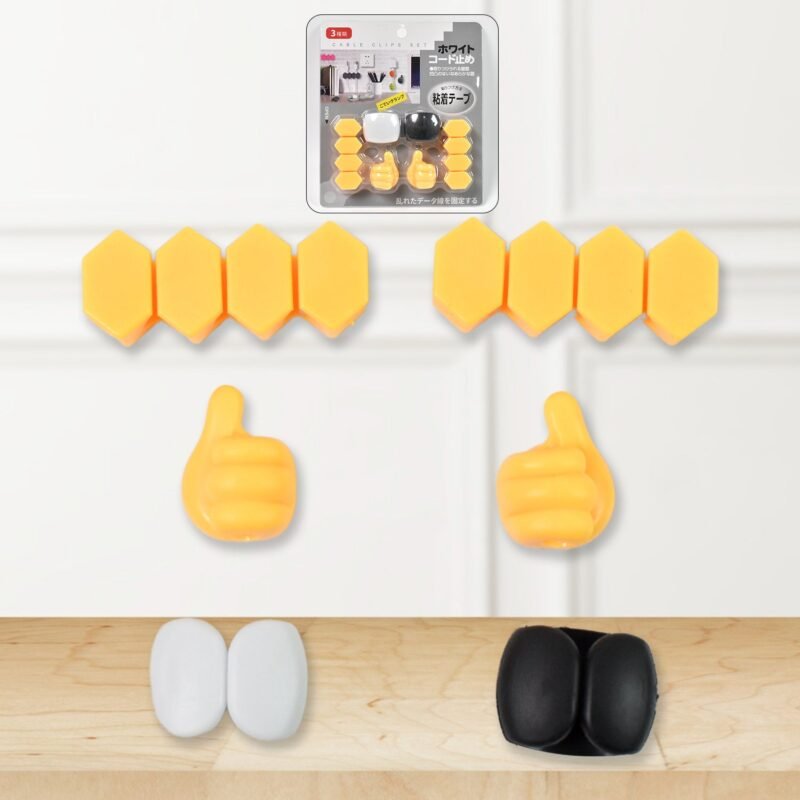 Self Adhesive Hooks for Cable Management � Easy Wall Mounting