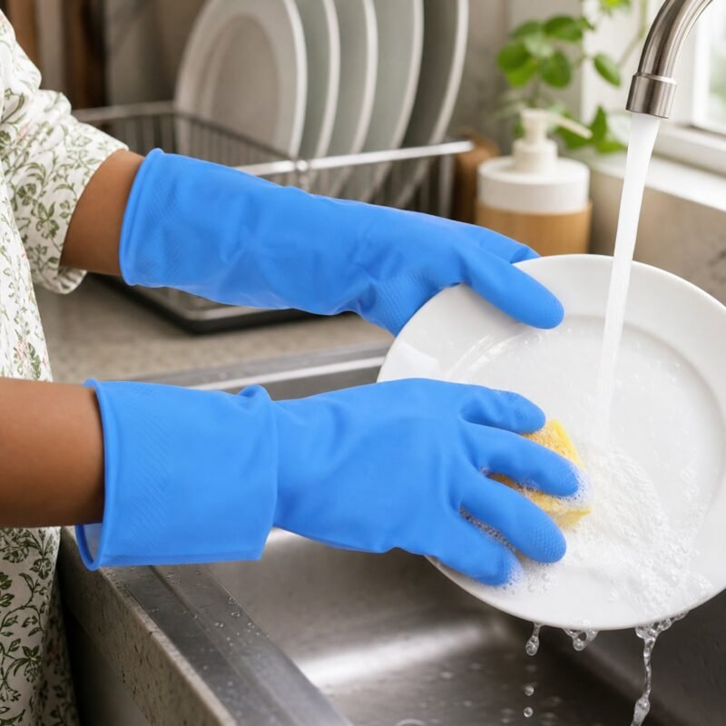 01_gloves.jpg Rubber Cleaning Gloves � Reusable and Waterproof for Household Tasks