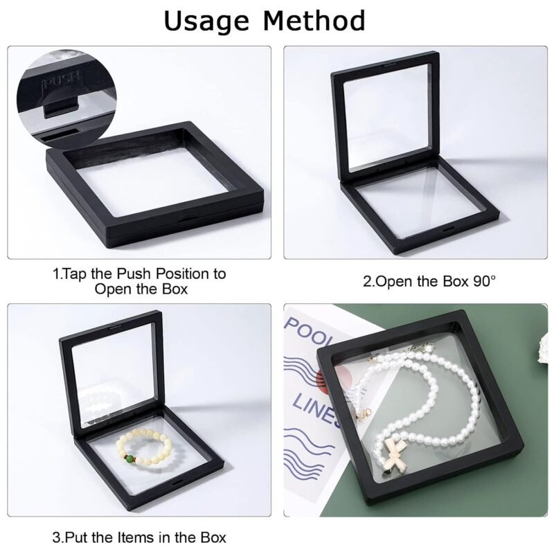 Transparent Jewellery Display Box � Floating 3D Effect for Showcasing