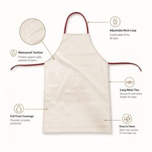Waterproof Kitchen Apron � Full Coverage & Adjustable Fit for Cooking