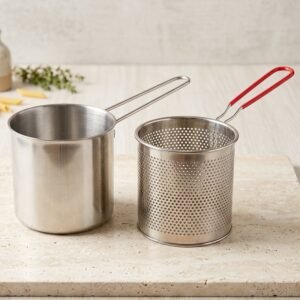 Stainless Steel Deep Frying Pot � Compact, Durable & Easy to Use