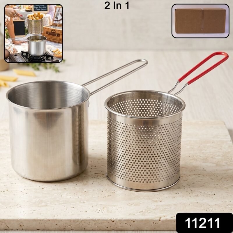 Stainless Steel Deep Frying Pot � Compact, Durable & Easy to Use