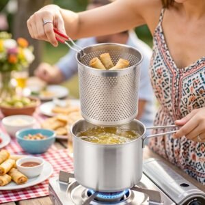 Stainless Steel Deep Frying Pot � Compact, Durable & Easy to Use