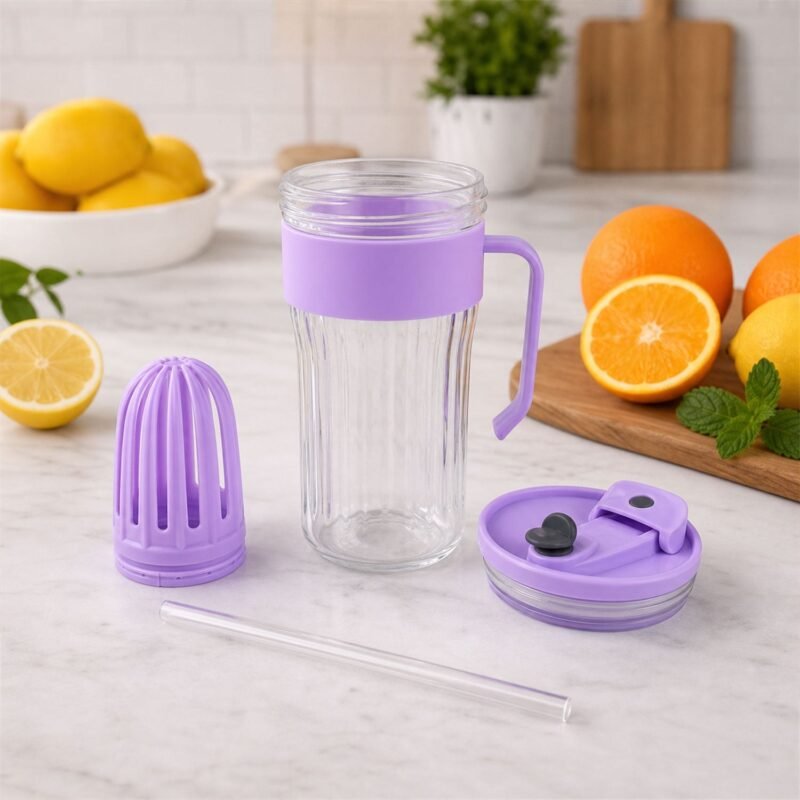 11394-01_ddc18c75-92da-45d2-a6dc-bfabfbdd3f95.jpg Glass Tumbler with Lid � Reusable, Stylish Cold Beverage Mug