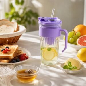 11394-04_55adf922-696f-4f5b-90ab-481d918ab898.jpg Glass Tumbler with Lid � Reusable, Stylish Cold Beverage Mug
