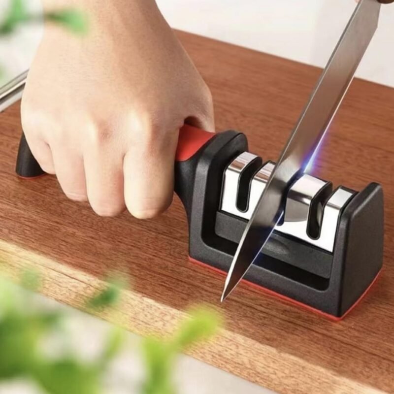 Manual Knife Sharpener � 4-Stage for Precise Blades and Scissors