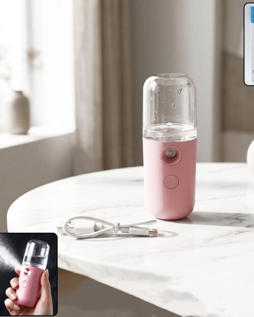 Nano Mist Sprayer � Portable & Refillable for Instant Facial Hydration