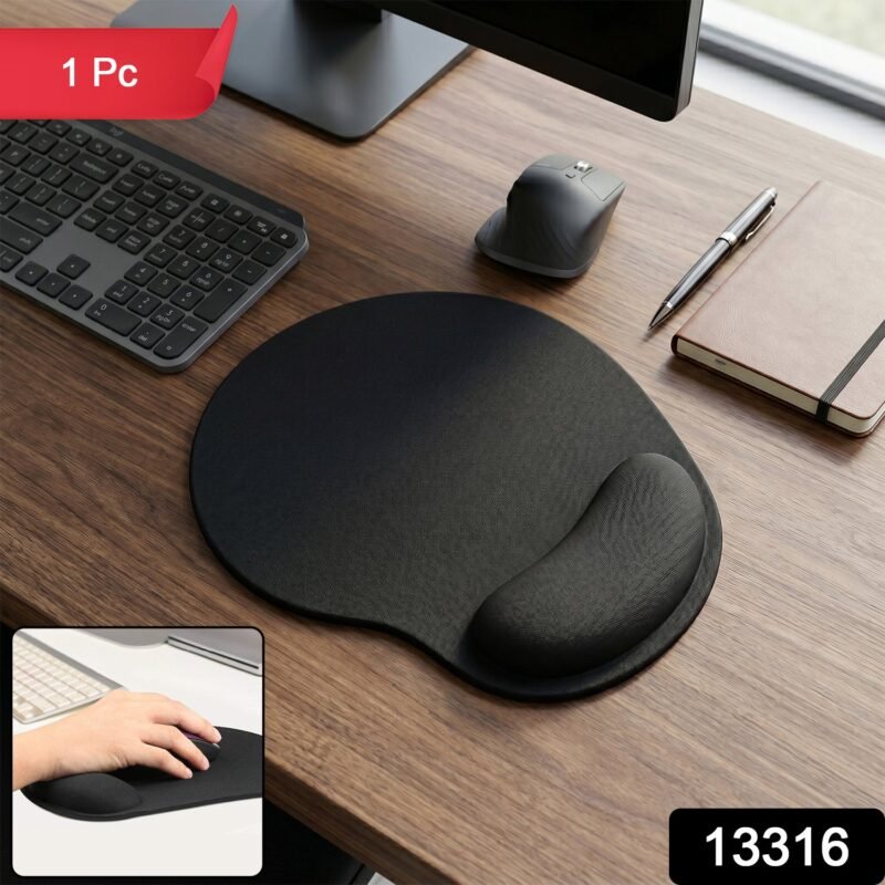 13316-02-sku_e4ac8ad2-ab7c-4156-b410-92917b7bf7cf.jpg Ergonomic Gaming Mouse Pad � Wrist Support & Non-Slip Base for Precision