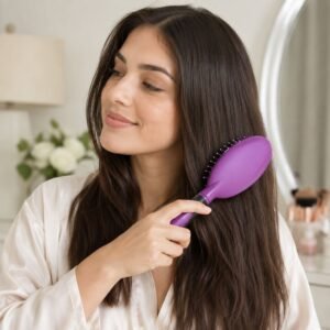 14448-04_c1fbeabe-0832-4ed0-99e4-29b559a9c2c7.jpg Cushioned Paddle Hair Brush � Detangling & Frizz Control for All Hair