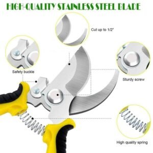 15304-09-feature_8fb7c8b7-0b99-40da-a4af-fdcac241063e.jpg Heavy Duty Garden Pruning Shears � Sharp Stainless Steel Blades for Precise Cutting