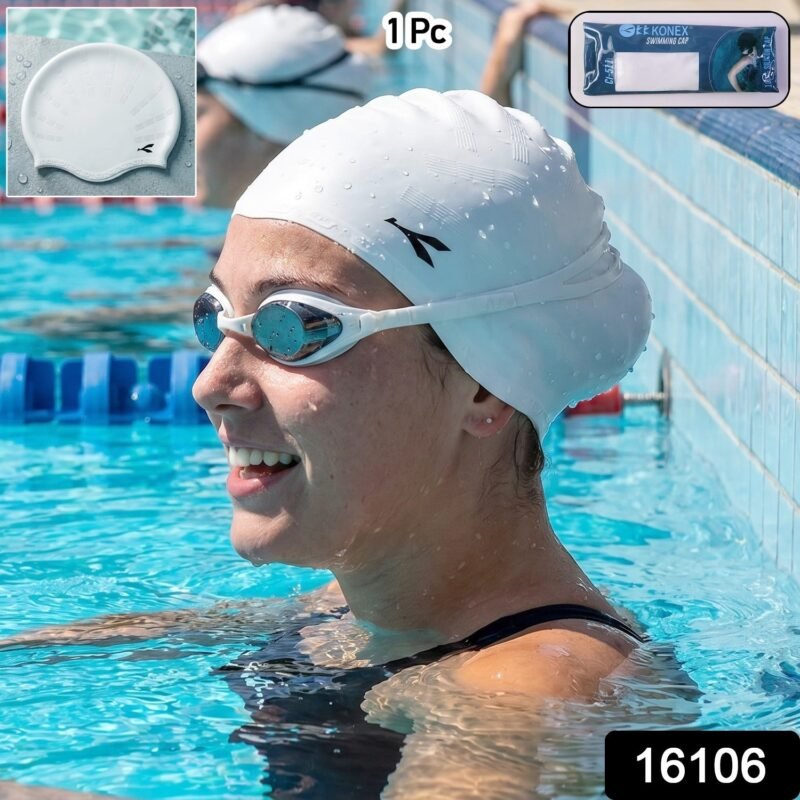 Silicone Swimming Cap � Waterproof & Flexible Fit for All Ages