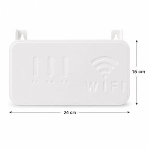 16115-06-size_5d0d6b25-3740-41f3-be5a-b3cf9c48987e.jpg Wall Mount WiFi Router Holder � Space-Saving Cable Management Solution