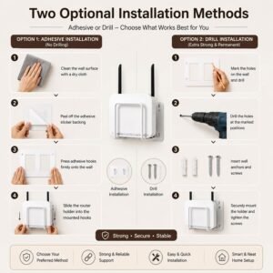 16126-03-product_96ba1f08-ed8b-4052-af44-380e884036a8.jpg WiFi Router Wall Mount Bracket � Space-Saving & Easy to Install