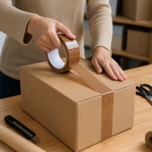 16135-04-live_de7676b8-73d2-4ecc-b3e7-1c1a933e3897.jpg Brown Cello Tape � Durable Packing & Shipping Solution