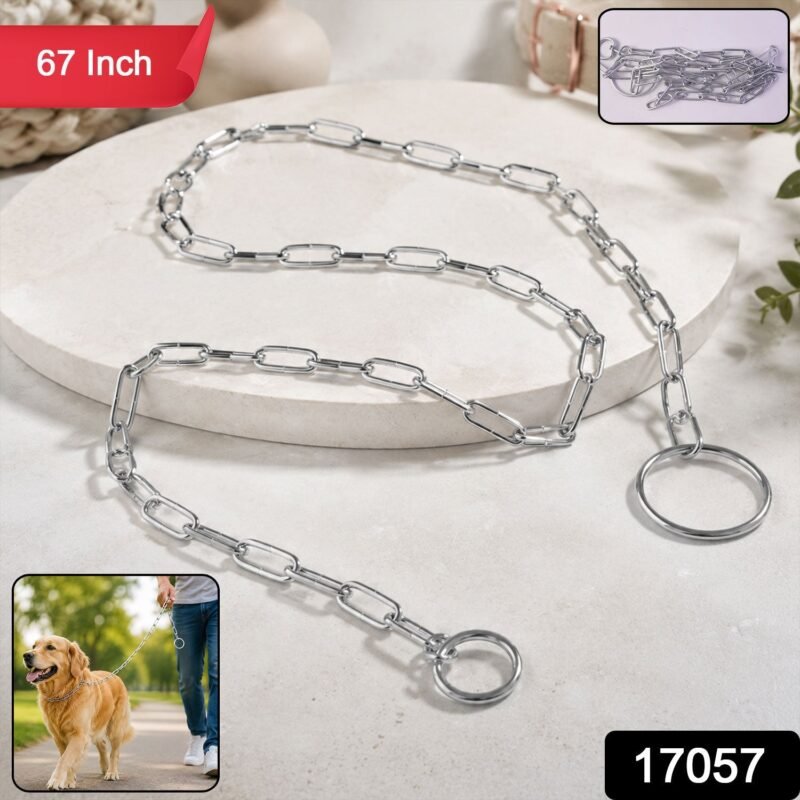 Heavy Duty Dog Chain Leash � Durable 67-inch Pet Tether for Control