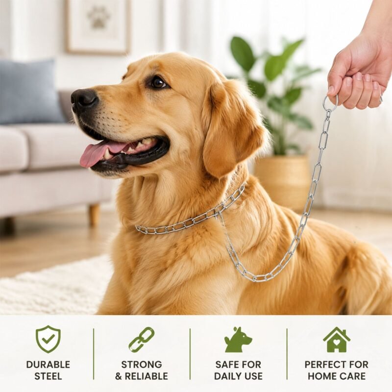 Heavy Duty Dog Chain Leash � Durable 67-inch Pet Tether for Control