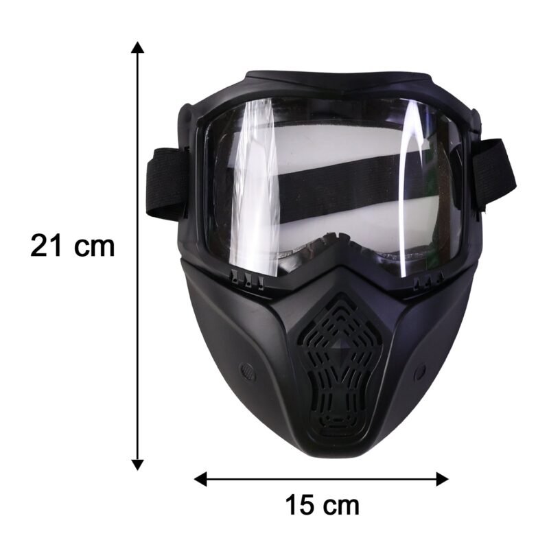 17096-06-size_6d3f2770-5abd-4a82-9fa3-f7f3ffb72441.jpg Protective Bike Goggle Face Mask � Detachable Shield for Outdoor Safety