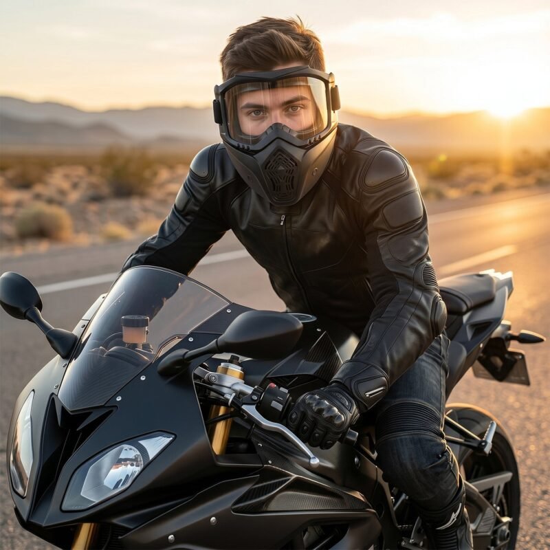 17096-08-live_769b57e6-036d-41a0-97f1-c2c08ab9a541.jpg Protective Bike Goggle Face Mask � Detachable Shield for Outdoor Safety