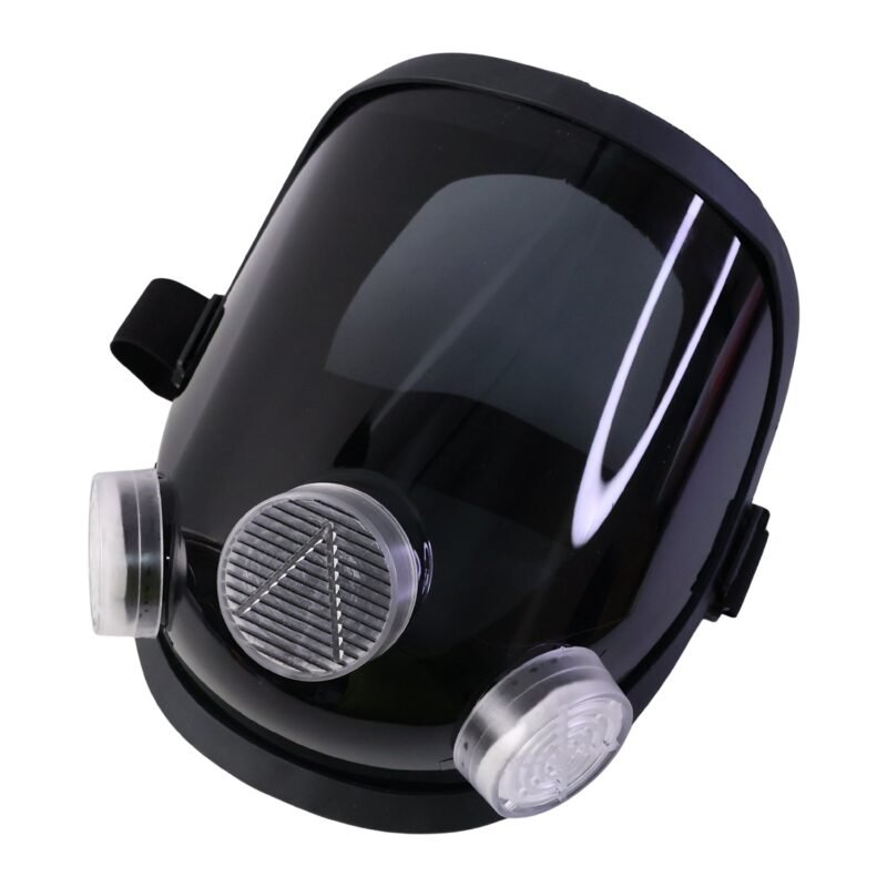 17097-07-product_f7699ba2-2c3d-4fdd-b447-6cbf21765528.jpg Full Face Safety Respirator Mask � Dual Filters & Clear Visor for Protection