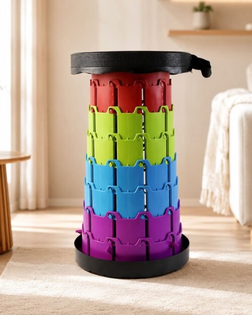 Telescopic Folding Stool � Portable, Adjustable Camping Seat