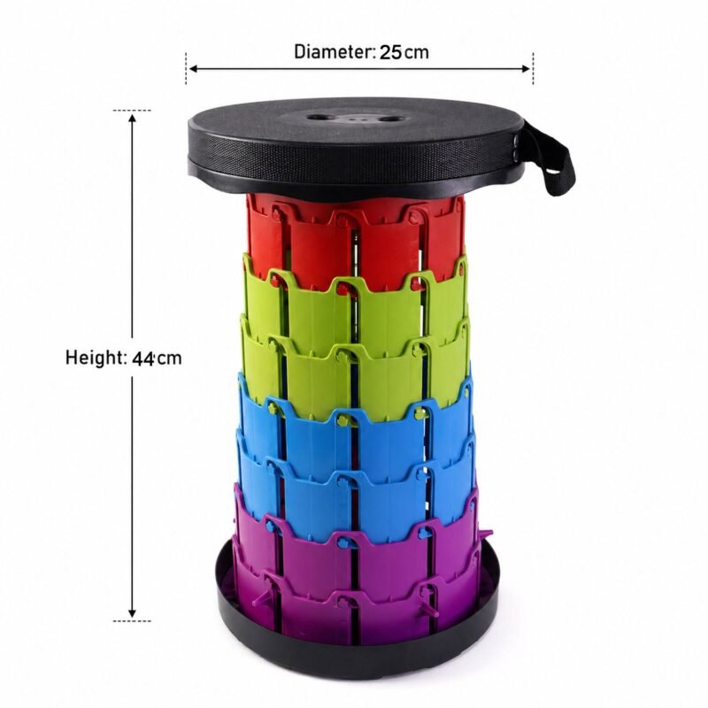 19696-06-size_0f77343f-61e2-4dd5-8c6d-75d7bb8368f1.jpg Telescopic Folding Stool � Portable, Adjustable Camping Seat