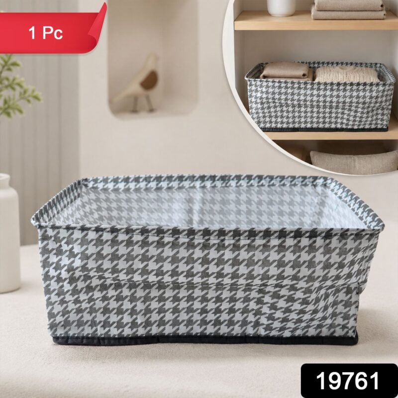 19761-02-sku_5a6714ae-99c3-4c38-907c-83570e8a0e55.jpg Foldable Cloth Organizer Basket � Space-saving Home Storage