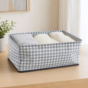 19761-03-product_49de9cca-8947-48a0-9256-0f4b4e90aa75.jpg Foldable Cloth Organizer Basket � Space-saving Home Storage