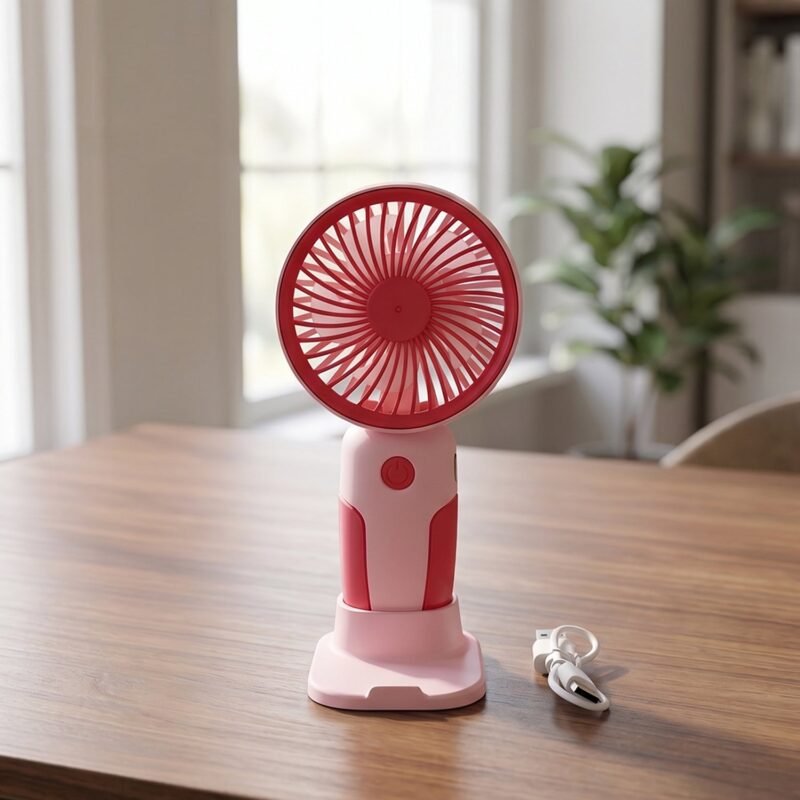 21638-05-white-bg_3dfa0d7e-839d-46ea-a7ac-f8723418c412.jpg Mini Handheld Rechargeable USB Fan � Portable & Detachable Stand