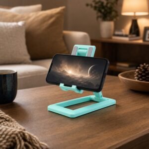 Foldable Mobile Phone Stand � Adjustable & Portable Desk Accessory