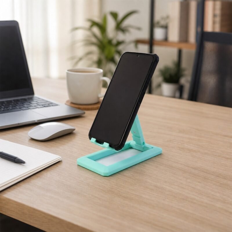 Foldable Mobile Phone Stand � Adjustable & Portable Desk Accessory