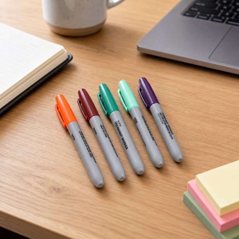 22109_02_marker_3a2e6fe5-77f6-45b8-a268-80daf8aafce1.jpg Permanent Marker � Waterproof, Quick-Dry Multicolor Writing Pen