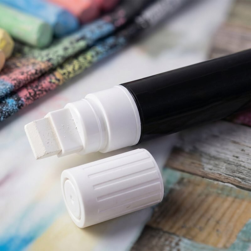 22111_08_4ac12615-07fd-467f-97a3-edcd516f3c6a.jpg Black Chalk Marker Pen � Liquid Erasable for Chalkboard & Glass