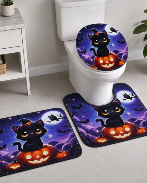 3 in 1 Bathroom Mat Set � Absorbent & Anti-Slip for Safety and Comfort