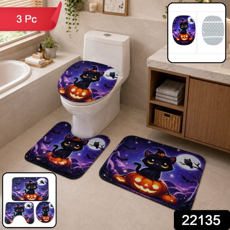 3 in 1 Bathroom Mat Set � Absorbent & Anti-Slip for Safety and Comfort