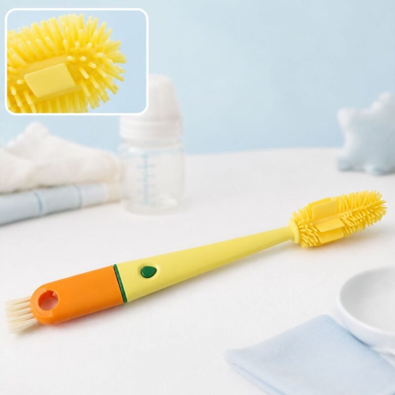 4 in 1 Silicone Bottle Cleaning Brush � Hygienic & Reusable