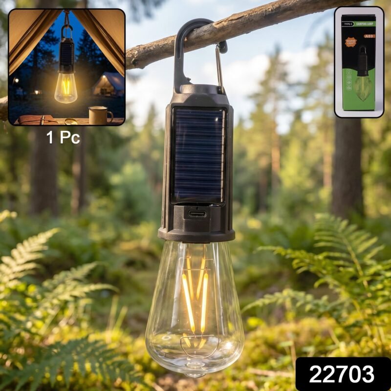 22703-02-sku_36032b06-3270-4ce7-8ce8-83455e247fb7.jpg Solar Rechargeable Camping Lamp � Eco-Friendly & Portable Lighting