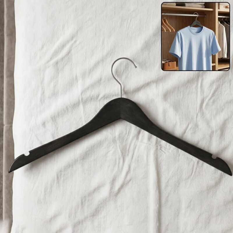 22880-01-no-sku_886033b5-36a7-4c12-b41b-1a122a4d137a.jpg Premium Cloth Hanger � Durable Non-Slip with Metal Hook for Wardrobe